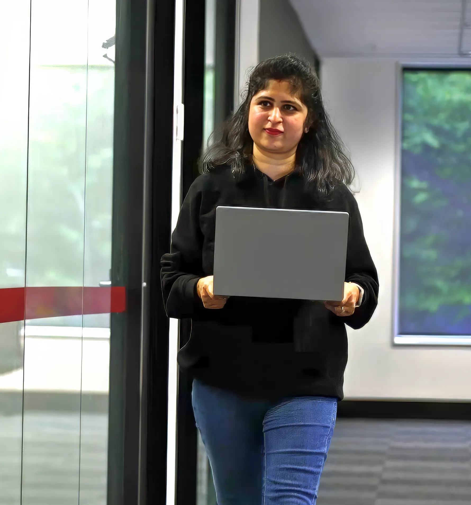 female candidate the in the Digital Skills Cadetship program